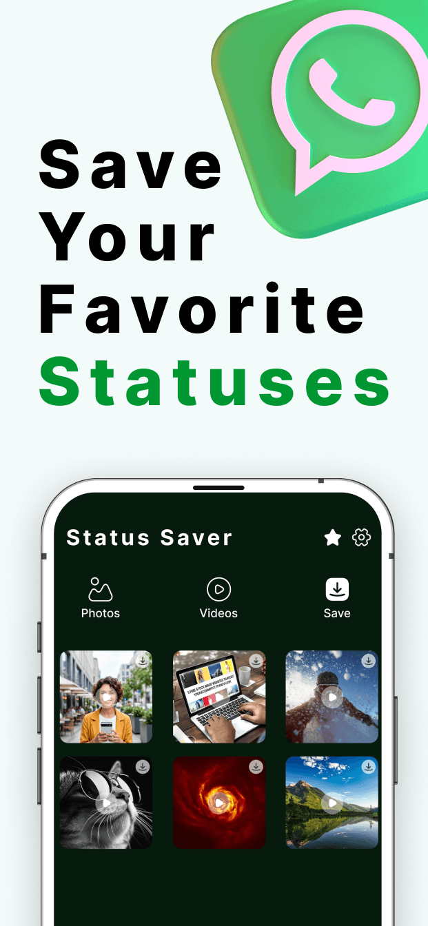 Stavo, Status Saver — screenshot